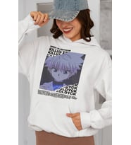 Killua Zoldyck Hunter X Hunter Baskılı Unisex Oversize Anime Karakter Hoodie