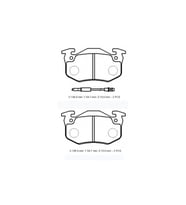 RENAULT TWINGO- 01/02; ÖN FREN BALATASI (2 KABLOLU)(DİSK)(105X54,7X15) (BRAMAX) 7701202891