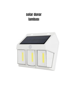 Suya Dayanıklı Solar Duvar Lambası - Akıllı Gece Sensörlü Işık