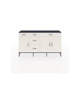 Arges Konsol 2 Raflı 5 Çekmeceli 3 Kapaklı 176x30x99 Antrasit-Aytaşı