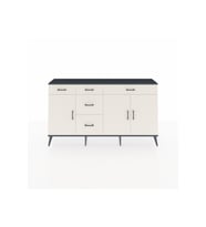 Arges Konsol 2 Raflı 5 Çekmeceli 3 Kapaklı 176x30x99 Antrasit-Aytaşı