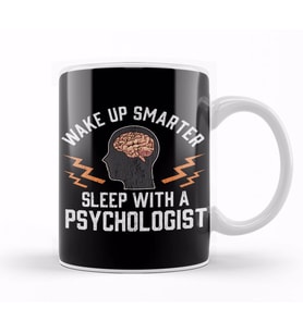 Funny Wake Up Smarter Sleep With a Psychologist Kupa Bardak Porselen