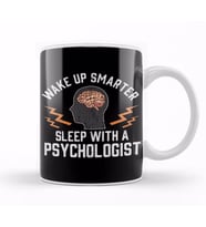 Funny Wake Up Smarter Sleep With a Psychologist Kupa Bardak Porselen