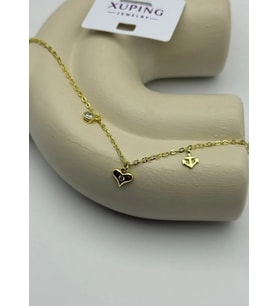 Xuping Gold İnce Kalpli Zincir 25 -xpb37