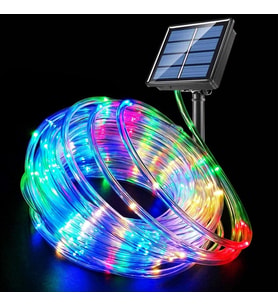 10m 100 Led Solar Led Işık RGB