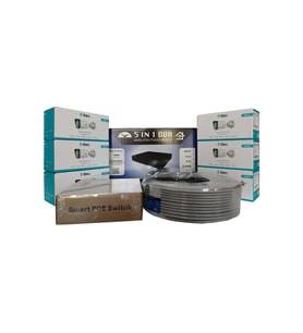 TTec 6'lı İP Güvenlik Kamerası Seti, Mikrofonlu, Uzaktan İzleme, Gece Görüş