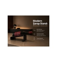Modern Şarap Standı ve Tekli Şişe Tutucu