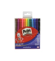 Pritt Keçeli Boya Kalemi 12 Renk Keçeli Kalem (Karışık)