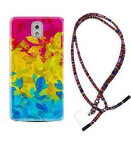 Samsung Note 3 4 5 8 9 20 Ultra 10 Lite Kılıf Boyun Asklı Rasta Silikon Yapraklar 1634