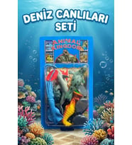 Okyanus Dünyası Eğitici Deniz Canlıları Figür Seti - 12 Parça Gerçekçi Hayvanlar