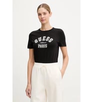 Guess Anita Bisiklet Yaka Kısa Kollu Kadın Siyah T-shirt V6RI15J1314-JBLK