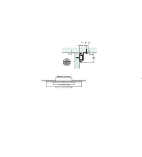 Hafele Açılır Kapanır Masa Rayı 750/540mm
