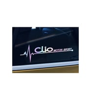 Clio Yan Cam Sticker Oto Kapı 20 Cm X 7 Cm Hologram c77