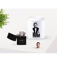 BK Gift Kişiye Özel Babalar Günü Hediyesi Godfather Baba Tasarımlı Seramik Kül Tablası ve Benzinli Çakmak Seti-3 (Model 1)