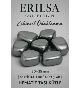 Sertifikalı Tamburlanmış Gerçek Hematit Taşı Kütle – Güç ve Dengenin Taşı (Çok Renkli)