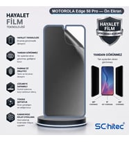 SChitec MOTOROLA Edge 50 Pro Uyumlu Ön Yüzey Hayalet Privacy Hidrojel Ekran Koruyucu
