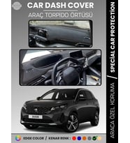 PEUGEOT 3008 EKRANLI (2021+) Torpido Örtüsü Panel Koruma Torpido Koruma Tam Uyum Kaymaz Özel Kesim
