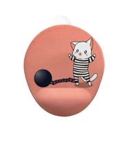 Şirin Suçlu Kedi Bilek Destekli Mouse Pad