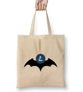 Llitecoin To The Moon LOGO Bez Çanta Uzun Saplı