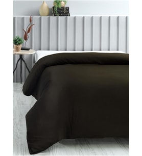 Çift Kişilik Battal Boy 220x240 Nevresim Yorgan Kılıfı - Siyah