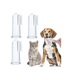 Markapet Kedi ve Köpek Parmak Diş Fırçası 5.5 cm Şeffaf