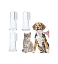 Markapet Kedi ve Köpek Parmak Diş Fırçası 5.5 cm Şeffaf