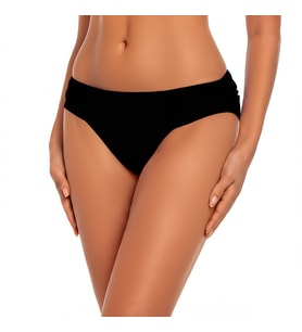 Siyah Çok Dar Kalıp Kalın Kenarlı Bikini Altı