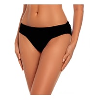 Siyah Çok Dar Kalıp Kalın Kenarlı Bikini Altı