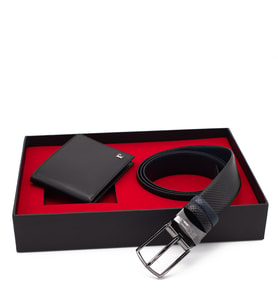 Pierre Cardin Çift Yönlü Deri Kemer & Cüzdan İkili Set PCCİFT04SL-3664F2I