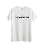 Terminatör Dijital Baskılı Beyaz Tshirt