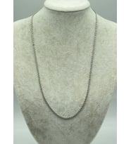 Çelik Zincir İnce Kolye 60 cm - 25znc01