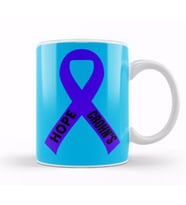 CROHN'S & COLITIS AWARENESS Warrior Unbreakable USA Kupa Bardak Porselen