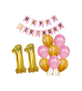 11 Yaş Doğum Günü Kız Pembe