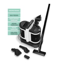 V22C Koltuk ve Halı Yıkama Makinesi - Cam Temizleme Makinesi - Evcil Hayvan Temizleme Makinesi (Siyah)