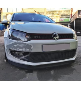 Vw Polo Mk5 6R-6C 2009-2017 Uyumlu Astra H lip Esnek Ön Lip 2 Parça Tampon Altı Dil Karlık Ön Ek