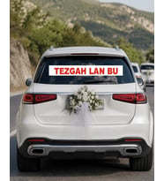 Tezgah Lan Bu Araba Arkası konvoy Yazısı – 100 × 15 cm