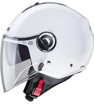 Motosiklet Kaskı Riviera V4 White Güneş Vizörlü Yarım Açık Kask