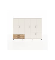 Arges Dolap 12 Raflı 2 Çekmeceli 7 Kapaklı 220x30x163 Aytaşı-Aytaşı/Çam