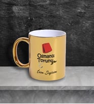Osmanlı Torunu Temalı Kişiye Özel İsim ve/veya Fotoğraflı Kupa Bardak No:X029 (Gold)