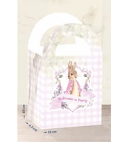 Pink Rabbit Pembe Tavşan Teması Çanta 18x10 cm *8'li Paket