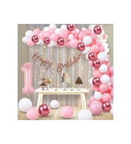 PEMBE DOĞUM GÜNÜ BALON SETİ
