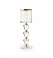 LORENA GOLD KRISTAL MUMLUK 7X7X24 CM