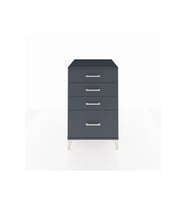 Kronos Komodin 4 Çekmeceli 60x59x96 Antrasit-Antrasit