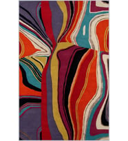 Eliana Home Baskılı, Yıkanabilir Kaymaz Taban Salon Halısı LNA1152 100x150 cm (Kırmızı)