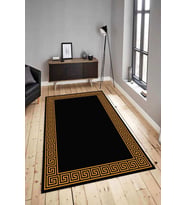 Dijital Baskılı Yıkanabilir Kaymaz Modern Renkli Salon Halısı Mutfak Halısı Yolluk ND-HY-1142 (Gold)