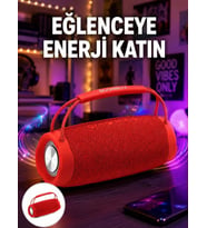 Derin Baslı Çift Hoparlörlü Taşınabilir Kablosuz Hoparlör Yeni Nesil