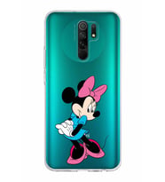 Xiaomi Redmi 9 Uyumlu Kapak Minnie Mouse Tasarımlı Şeffaf Silikon Kılıf