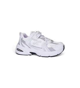 Günlük Unisex Çocuk Spor Ayakkabı Cırtlı Lastik Bağcık Desenli Rahat Hafif Taban Sneaker 180C