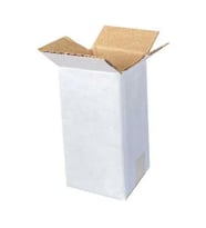 3x3x6cm Tek Oluklu Koli - Beyaz