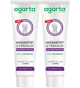 Agarta Doğal Tam koruma Diş Macunu 90 ML Hassasiyet & Ferahlık (2 Li Set)